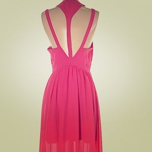 Adelyn Rae long pink dress